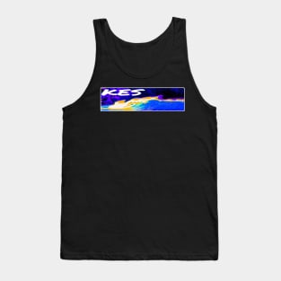 Knotty ends surf holo wave Tank Top